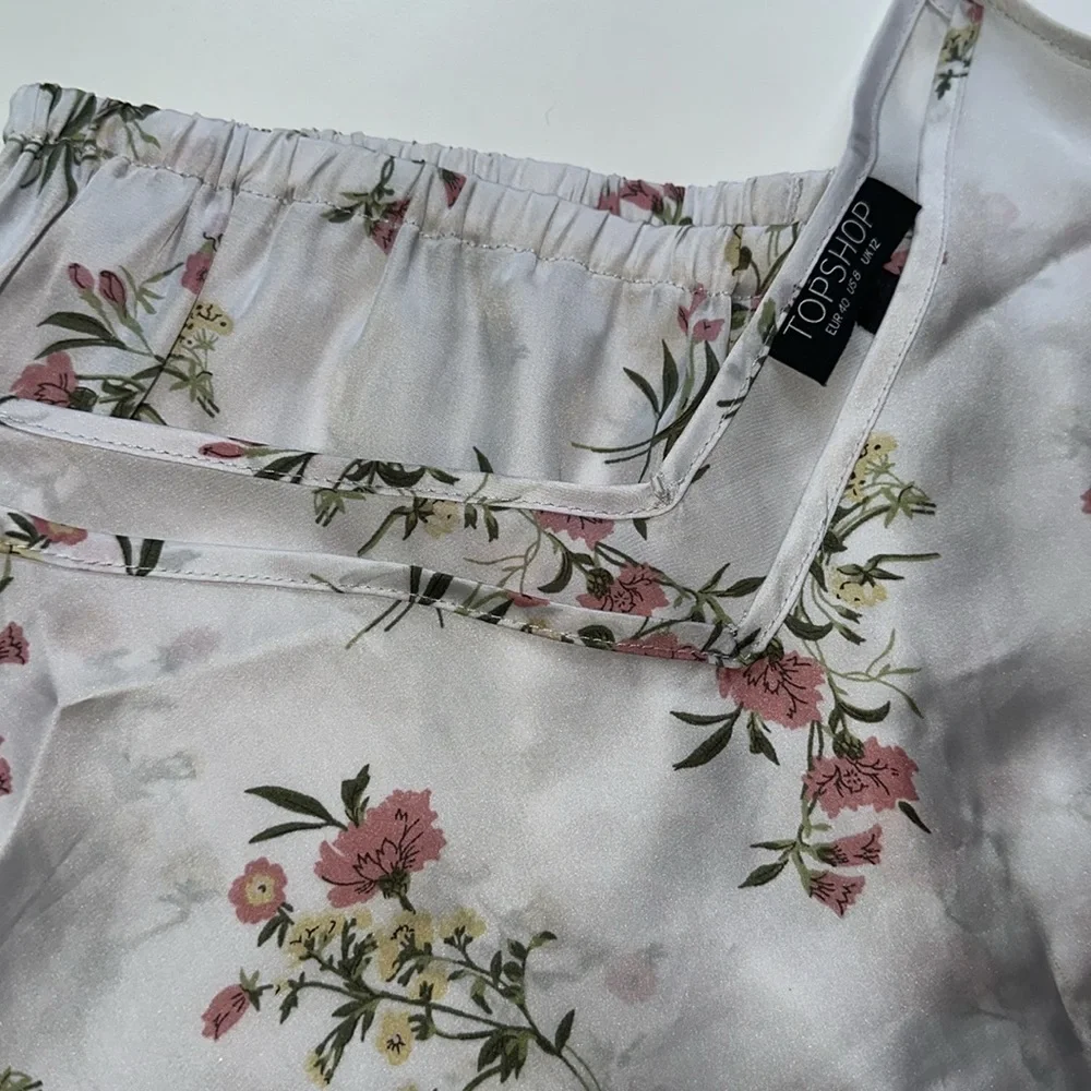💌[ Topshop ] Satiny Floral Shorts & Tank Pajama Set - Picture 16 of 16